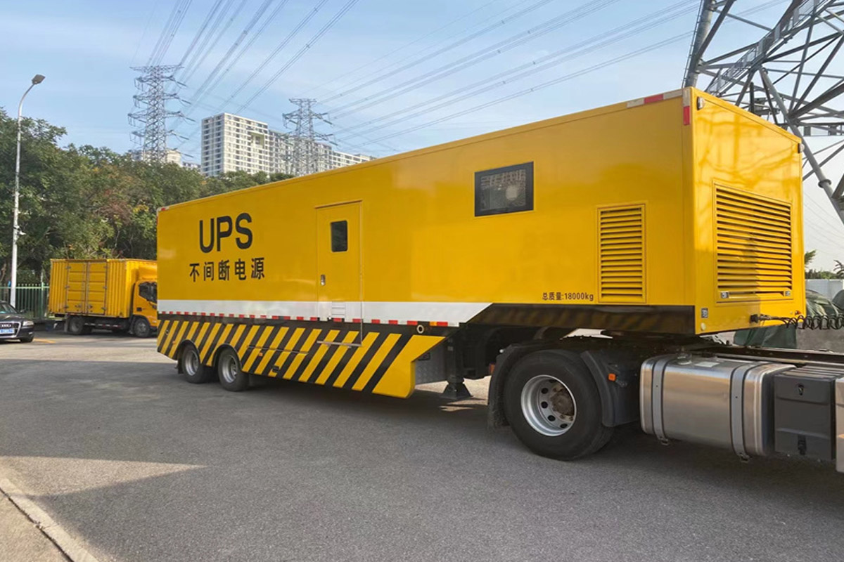 乐都发电机租赁施工现场