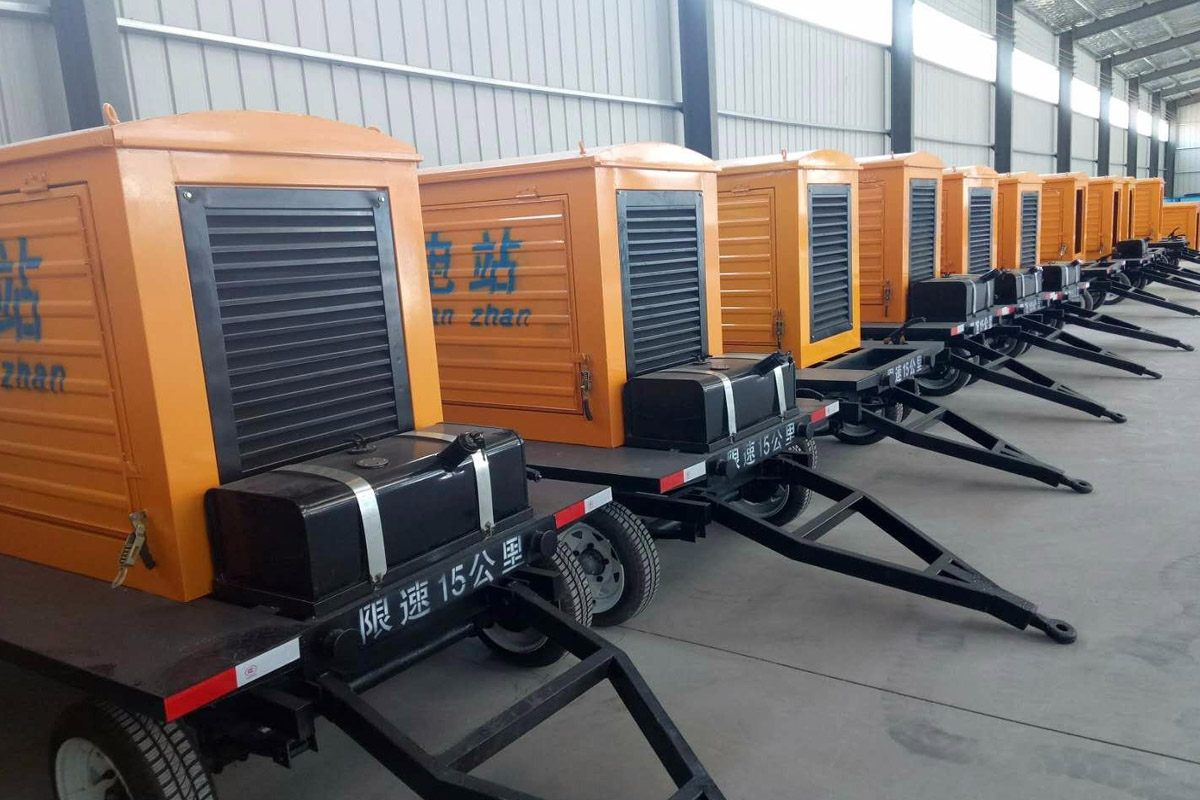 乐都发电机租赁施工现场